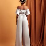 Image of lady in Aku set silk